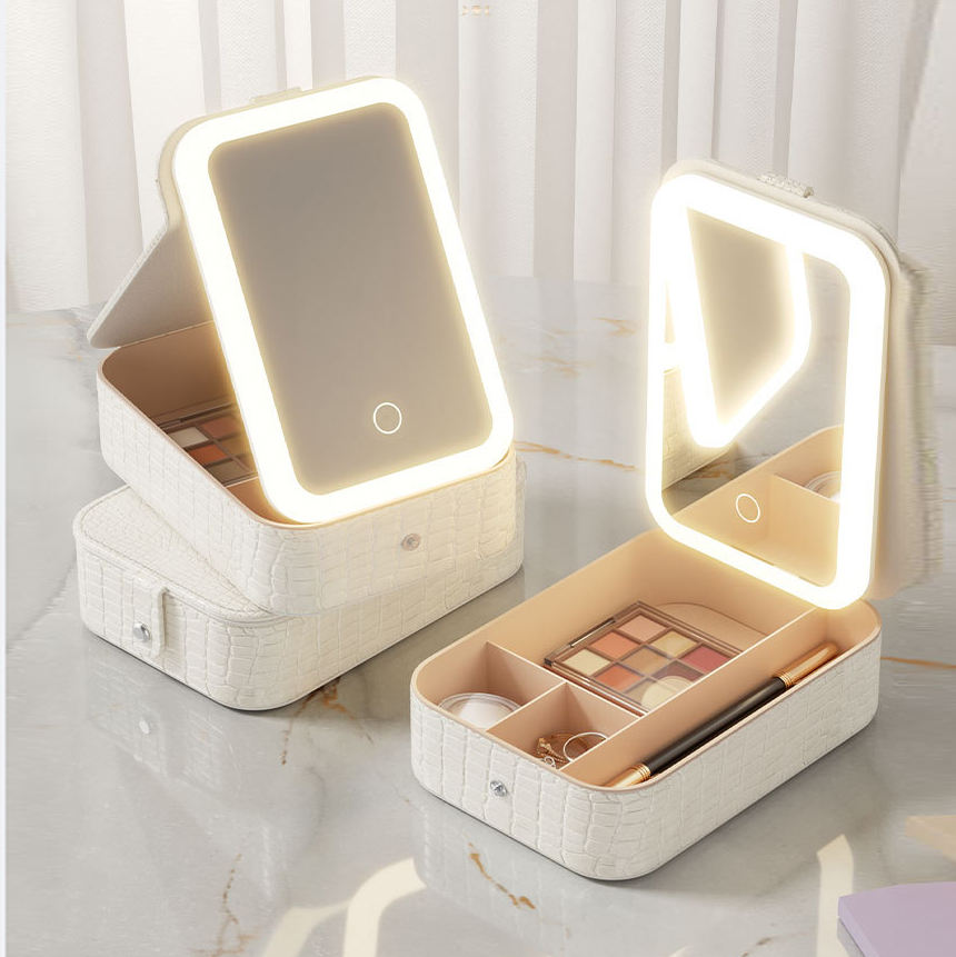 Travel LED Makeup Mirror Case